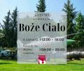 W Boże Ciało zapraszamy od godz. 12.00 - 18.00